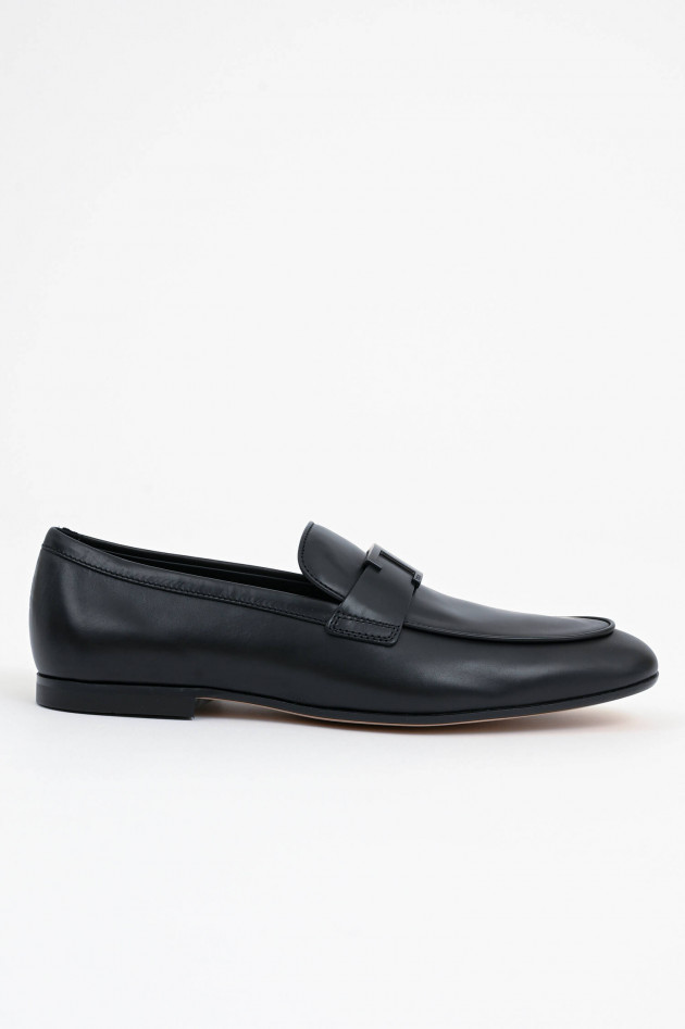 Tod's Loafer aus Glattleder in Schwarz