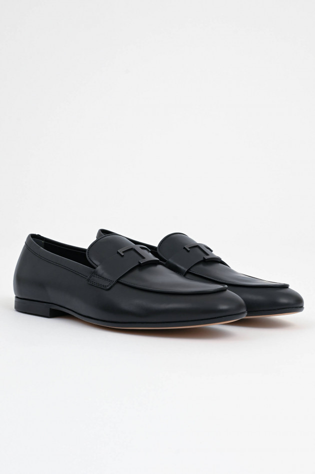 Tod's Loafer aus Glattleder in Schwarz