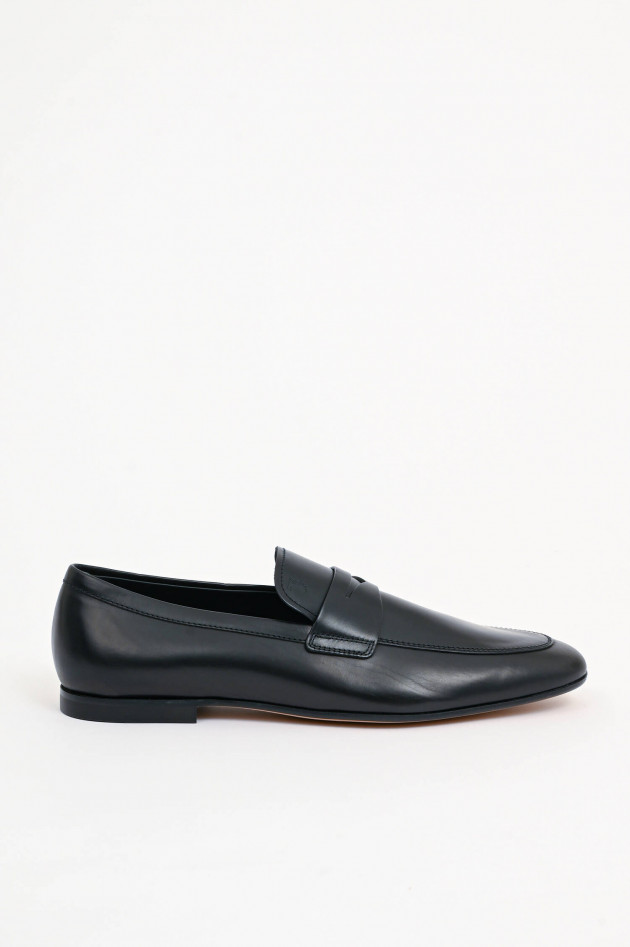 Tod's Slipper aus Glattleder in Schwarz