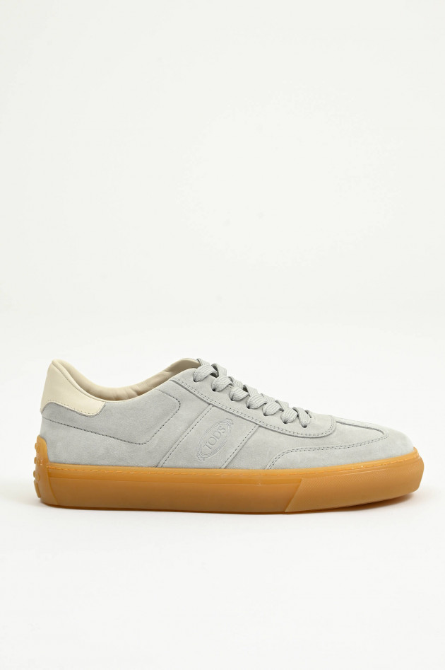 Tod's  Sneaker aus Veloursleder in Blaugrau