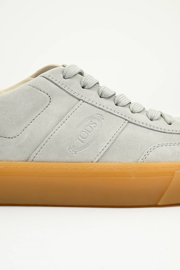 Tod's  Sneaker aus Veloursleder in Blaugrau