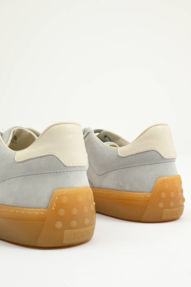 Tod's  Sneaker aus Veloursleder in Blaugrau