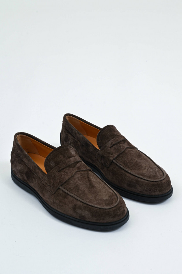 Tod's Mocassin aus Velourleder in Braun