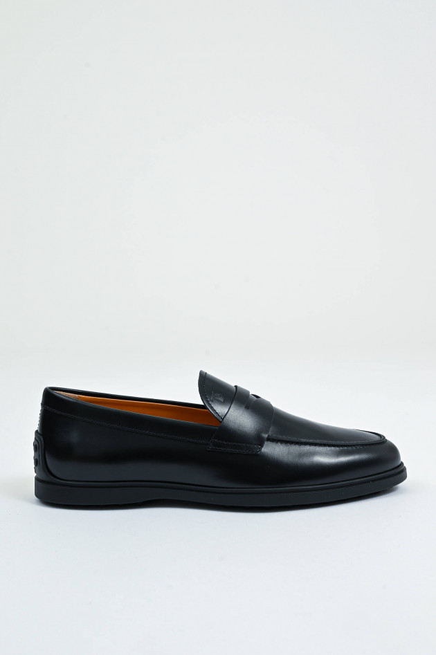 Tod's Mocassin aus Glattleder in Schwarz