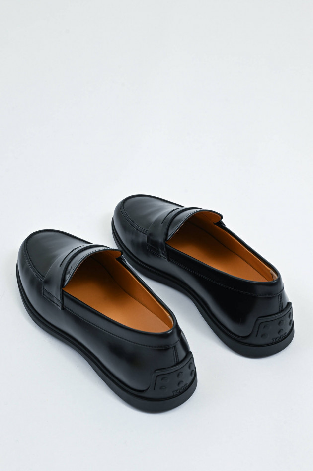 Tod's Mocassin aus Glattleder in Schwarz