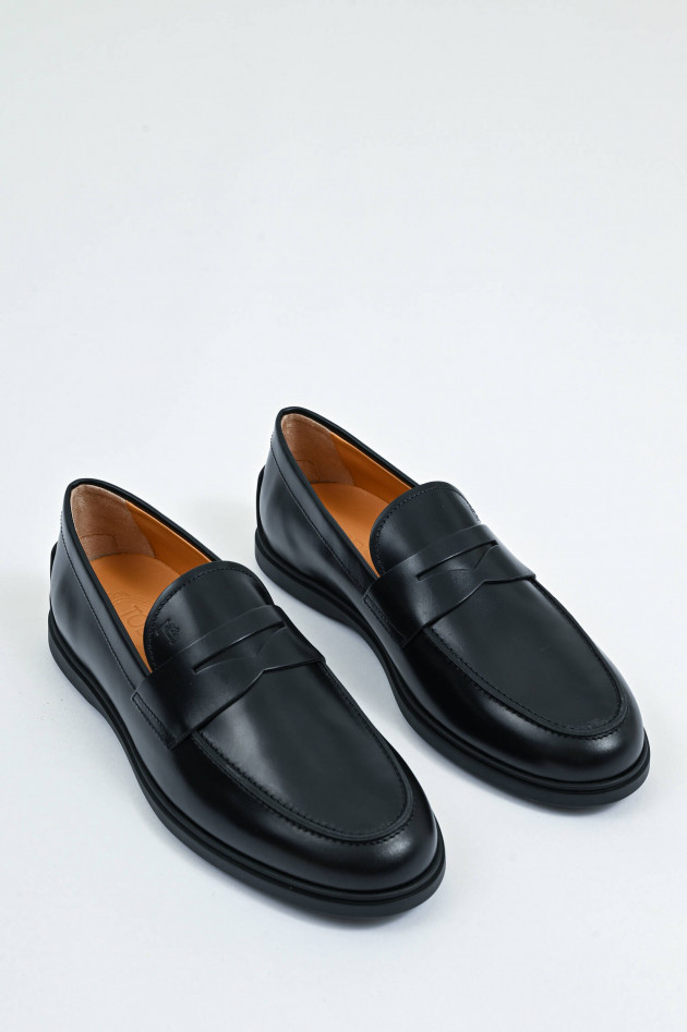 Tod's Mocassin aus Glattleder in Schwarz