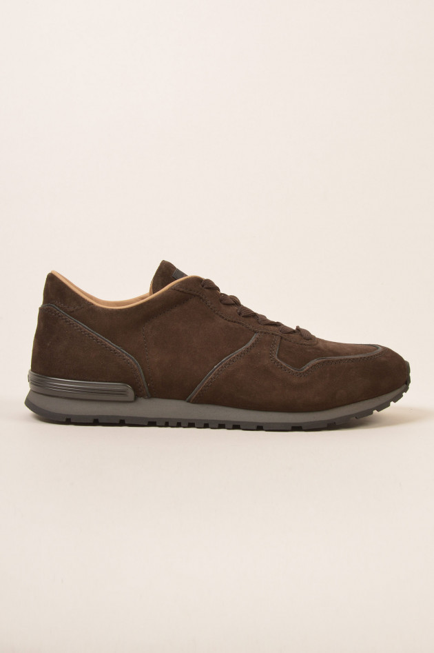 Tod's Sneaker aus Veloursleder in Braun