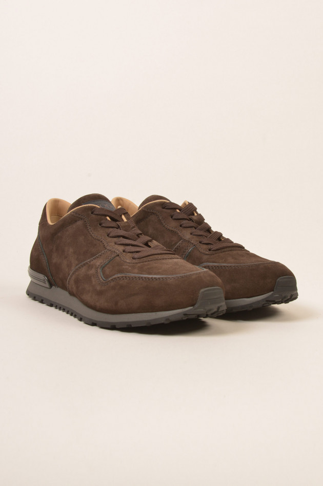 Tod's Sneaker aus Veloursleder in Braun