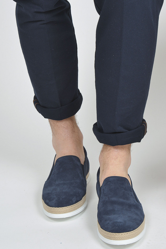 Tod's Slip-ons aus Veloursleder in Navy