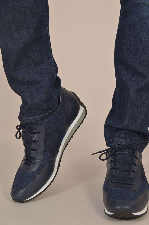 Tod's Sneakers aus Leder in Navy