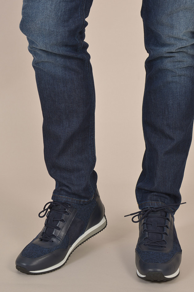Tod's Sneakers aus Leder in Navy