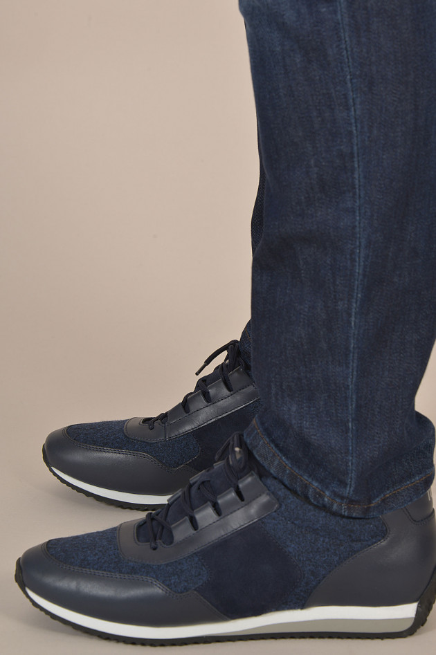 Tod's Sneakers aus Leder in Navy