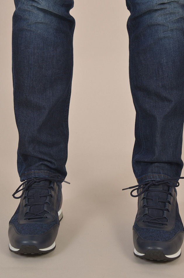 Tod's Sneakers aus Leder in Navy