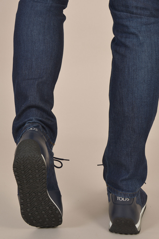 Tod's Sneakers aus Leder in Navy