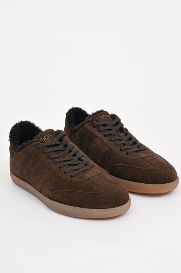 Tod's Gefütterter Sneaker in Braun
