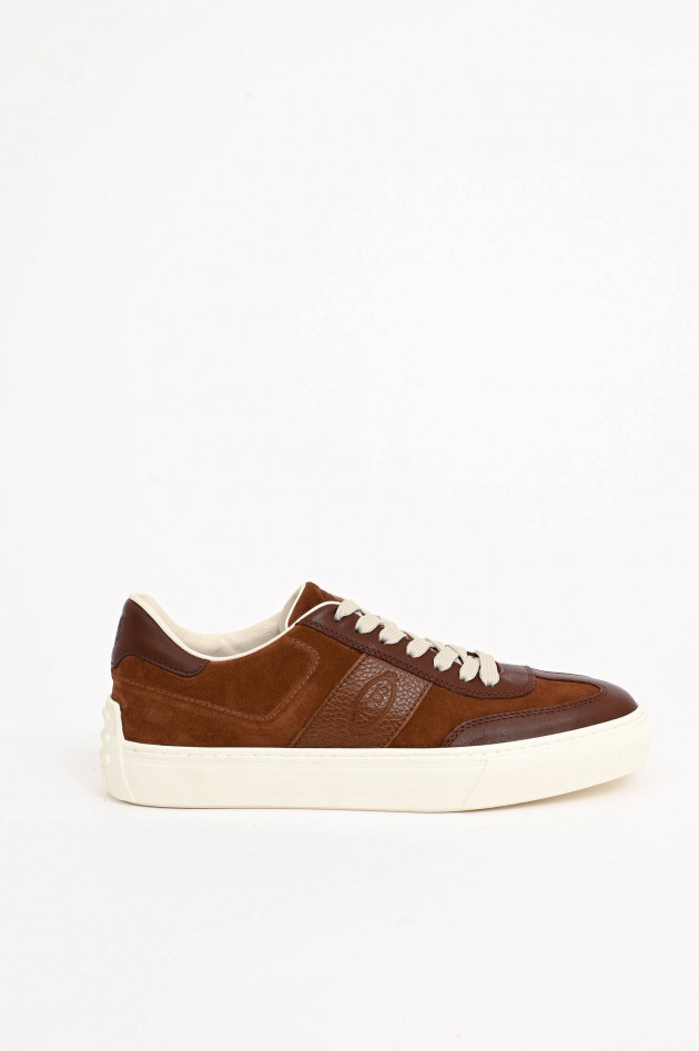 Tod's Sneaker aus Veloursleder in Braun