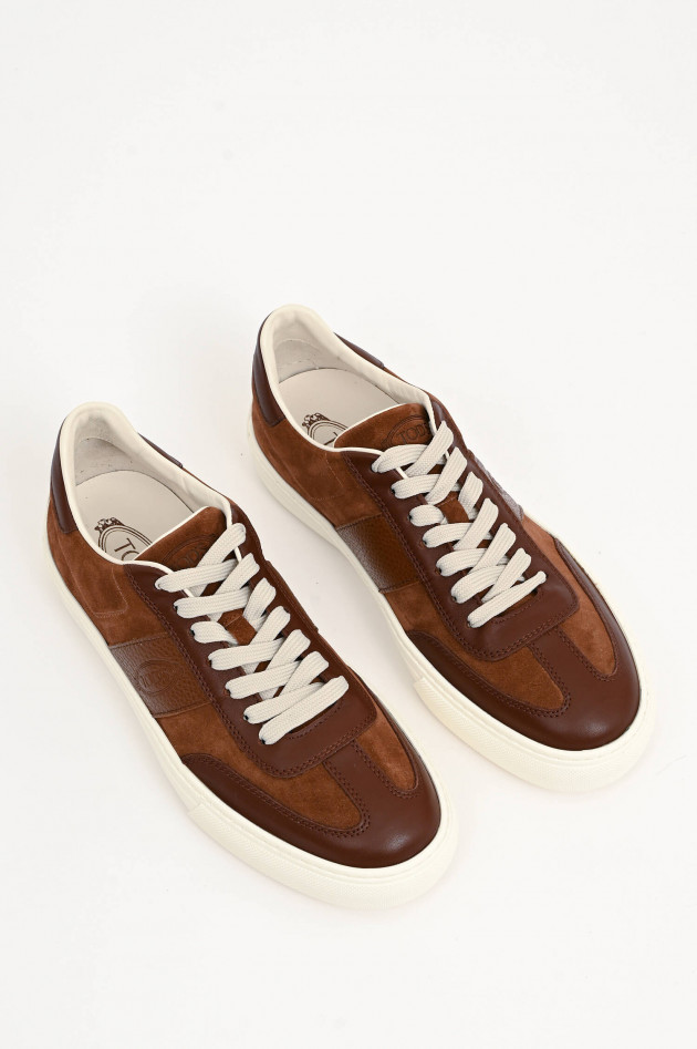 Tod's Sneaker aus Veloursleder in Braun