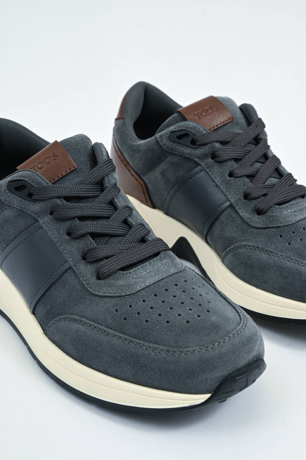 Tod's Sneaker RUNNING in Anthrazit/Braun
