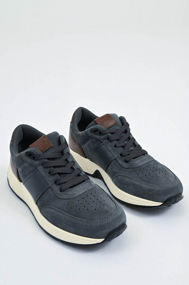 Tod's Sneaker RUNNING in Anthrazit/Braun