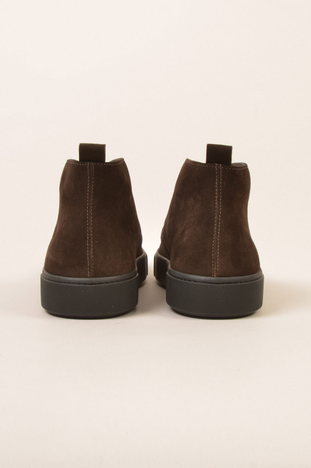 Tod's Stiefelette aus Veloursleder in Braun