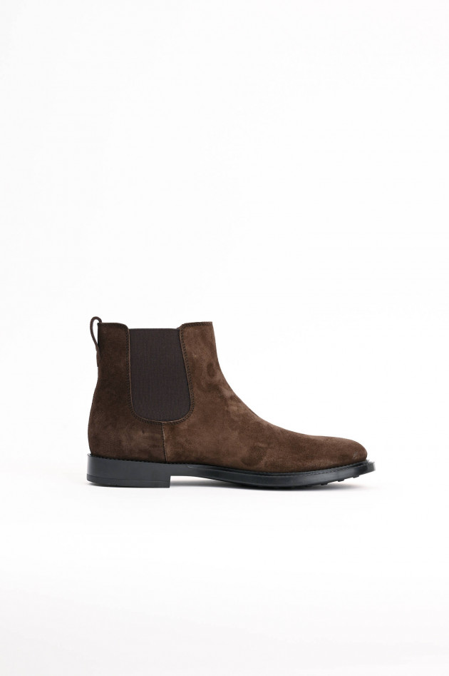 Tod's Stiefelette aus Rauleder in Walnuss