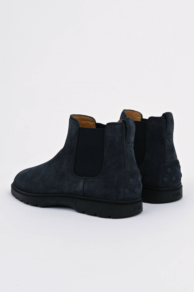 Tod's Veloursleder Stiefelette und Navy