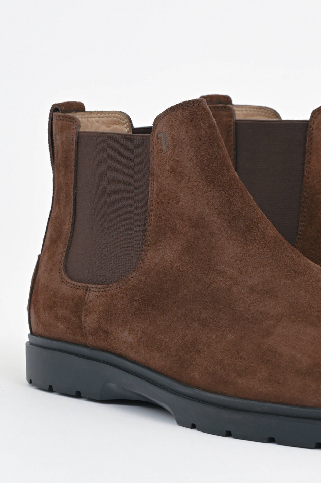 Tod's Veloursleder Chelsea Boot in Braun