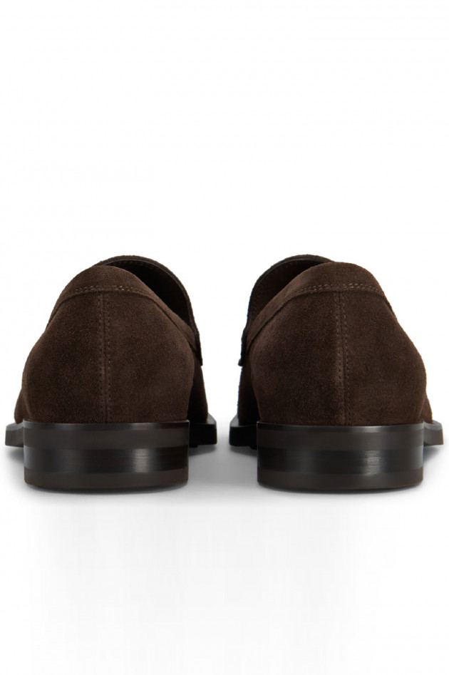 Tod's Loafers aus Veloursleder in Braun