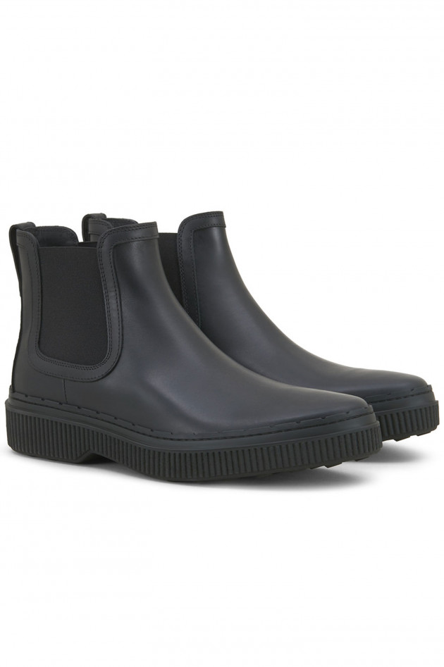 Tod's Stiefelette aus Leder in Schwarz