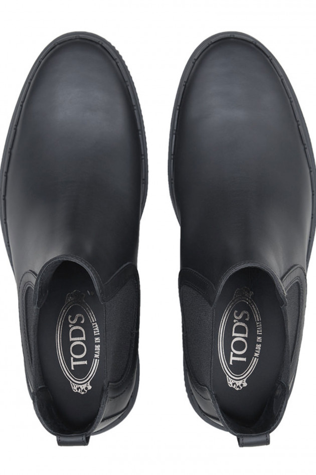 Tod's Stiefelette aus Leder in Schwarz