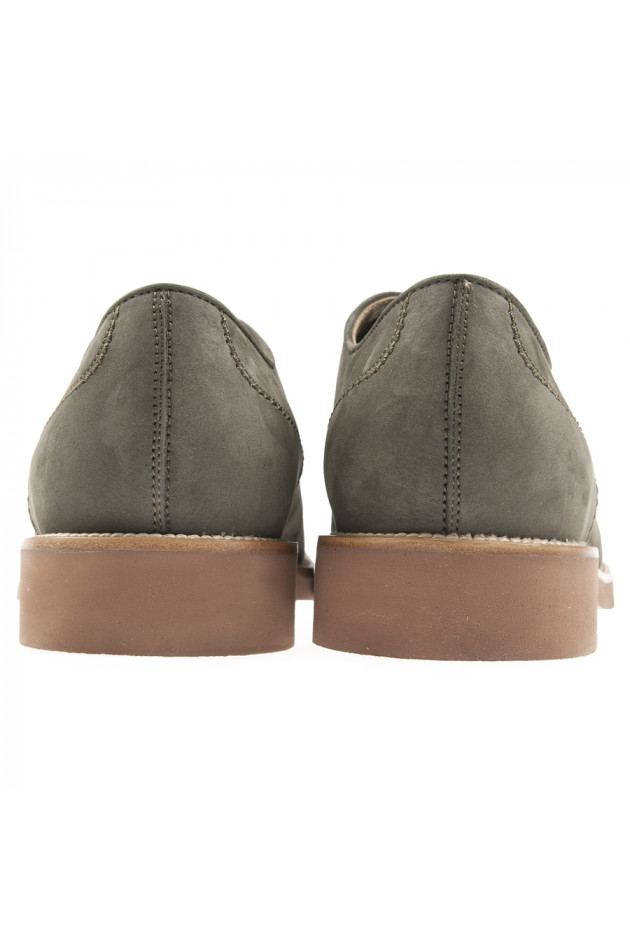 Tod's Schnürschuh aus Leder in Grün