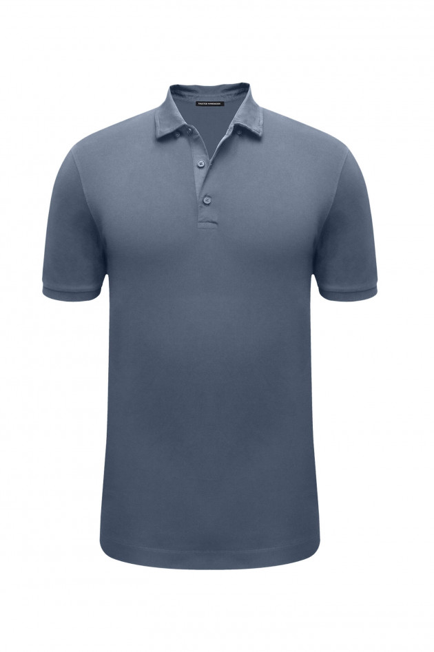 Trusted Handwork Jersey Poloshirt in Hellblau