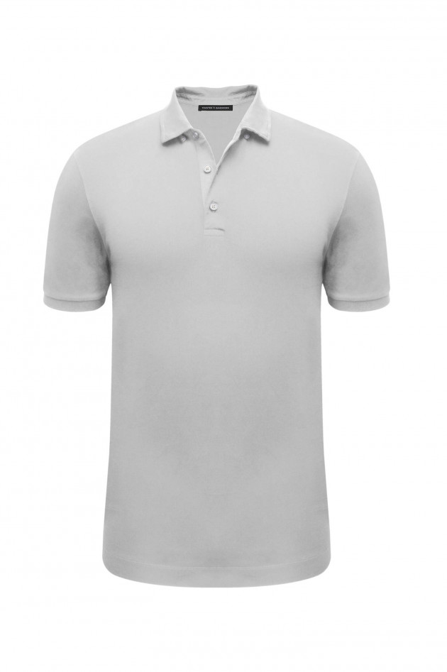 Trusted Handwork Jersey Poloshirt in Weiß