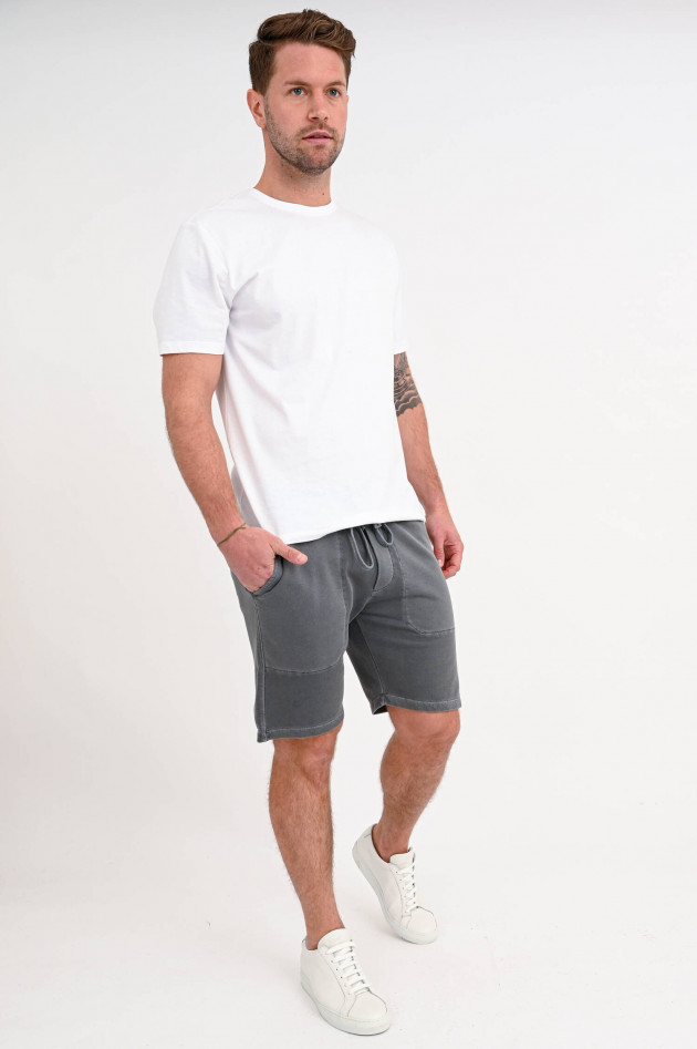 Trusted Handwork Sweatshorts aus Baumwolljersey in Grau