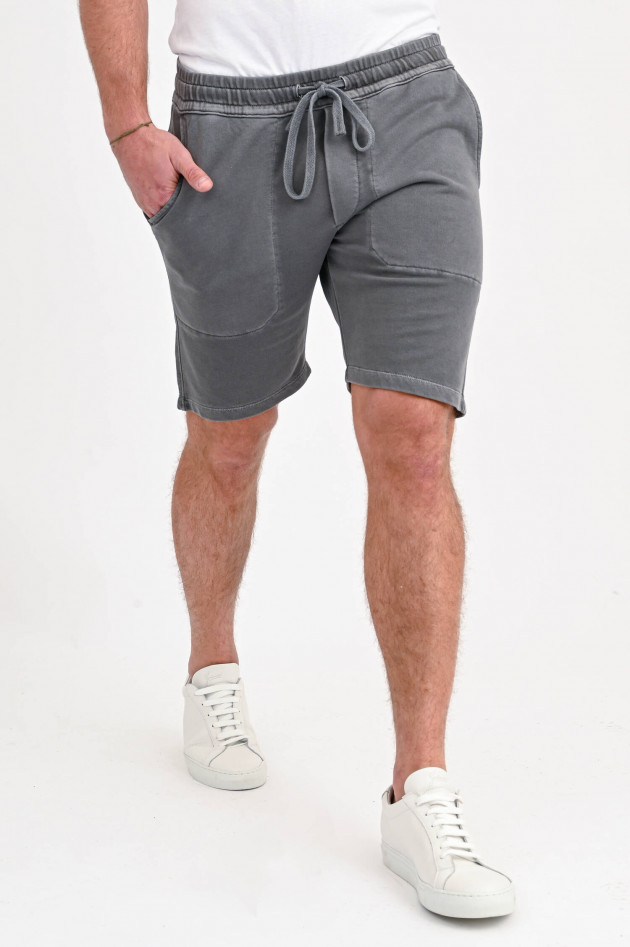 Trusted Handwork Sweatshorts aus Baumwolljersey in Grau