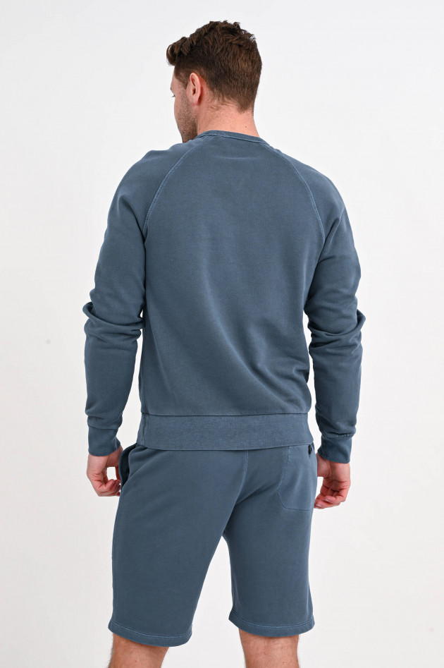 Trusted Handwork Rundhals-Sweatshirt in Blaugrau