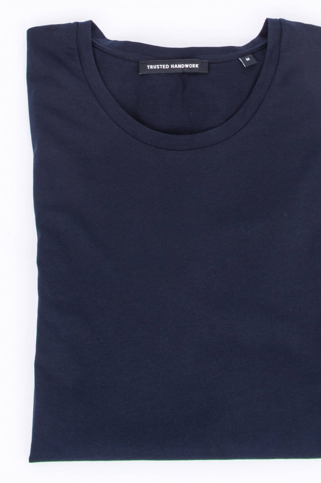 Trusted Handwork Basic T-Shirt in Navy