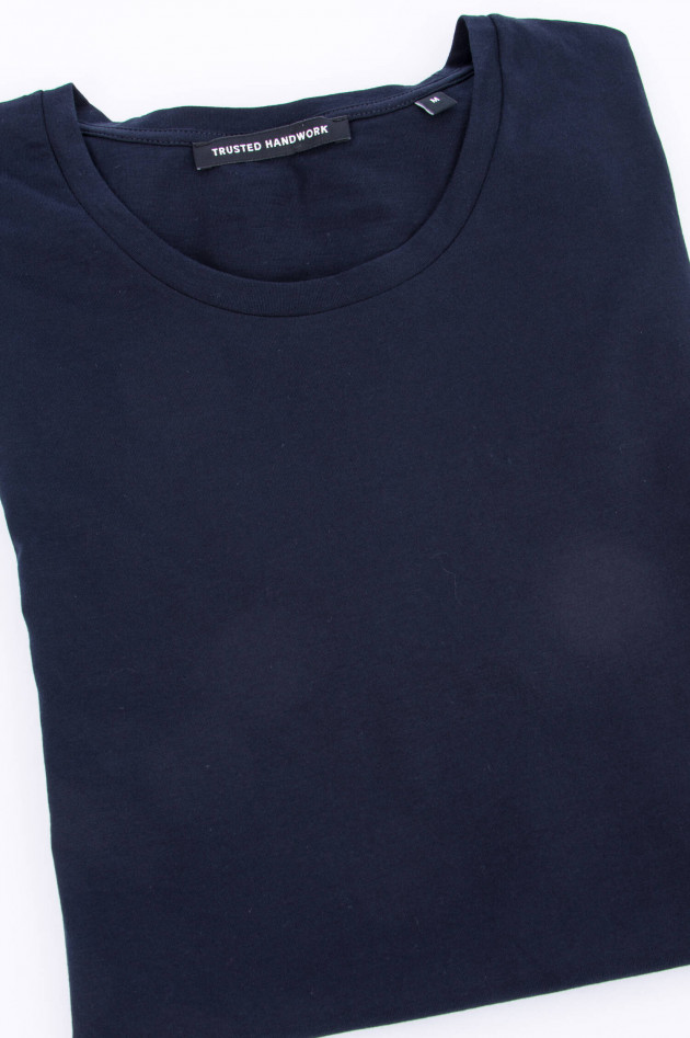 Trusted Handwork Basic T-Shirt in Navy
