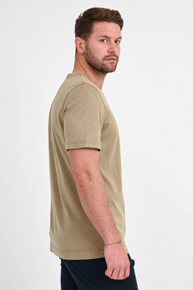 Trusted Handwork T-Shirt aus Baumwolle in Khaki