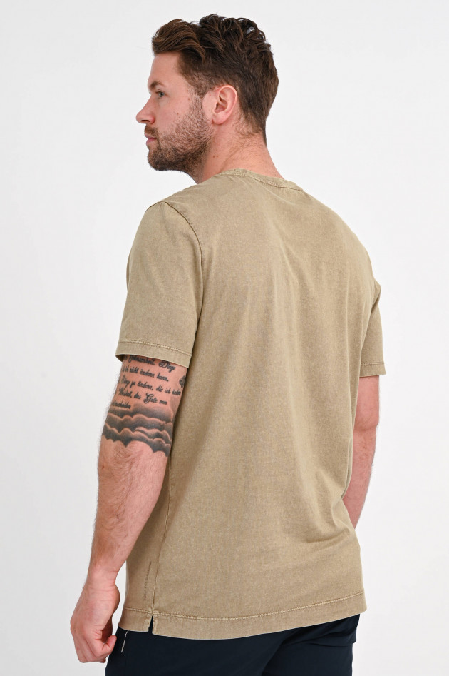 Trusted Handwork T-Shirt aus Baumwolle in Khaki