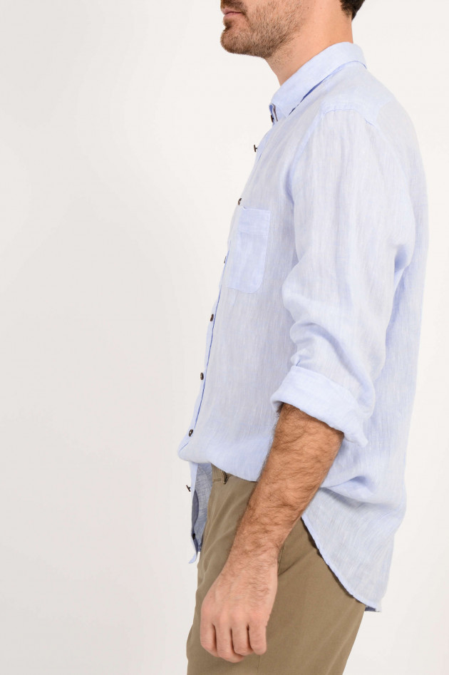 Van Laack Leinenhemd in Blau