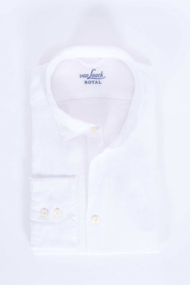 Van Laack Leinenhemd LADON in Weiß