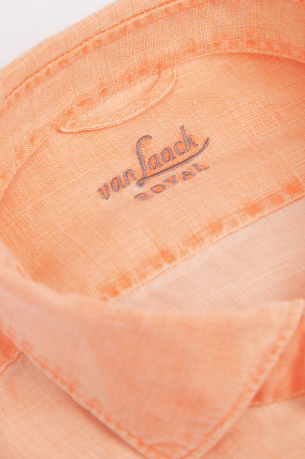 Van Laack Leinenhemd in Neonorange