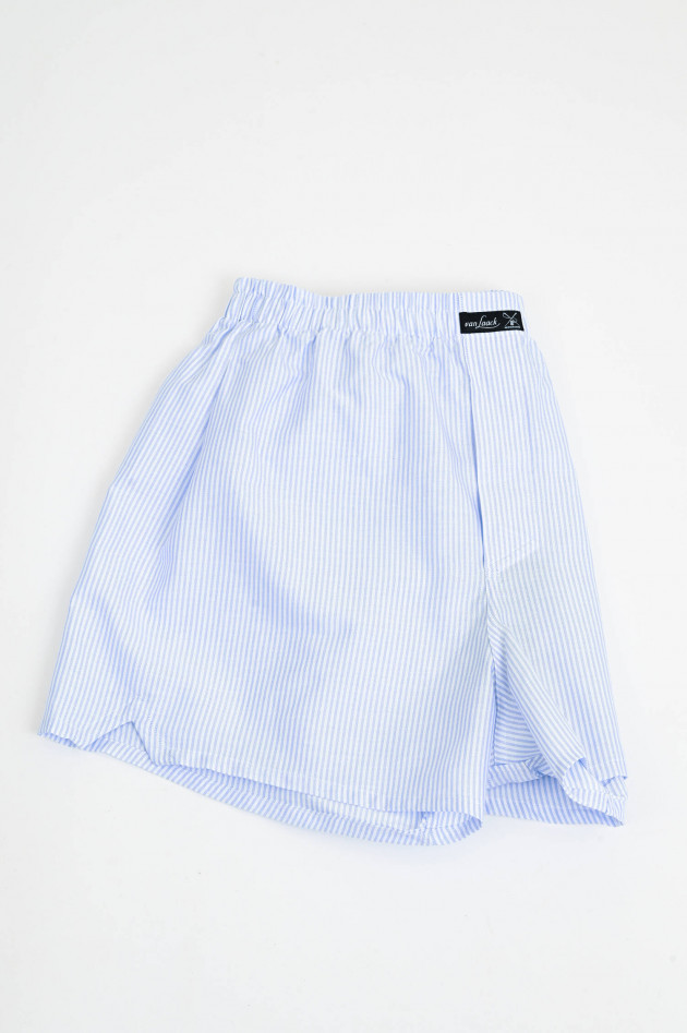 Van Laack Boxershorts aus Baumwolle in Hellblau/Weiß