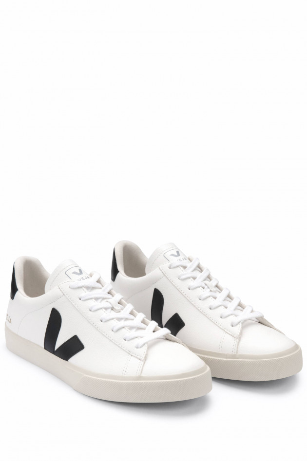 Veja Nachhaltiger Sneaker CAMPO in Weiß/Schwarz