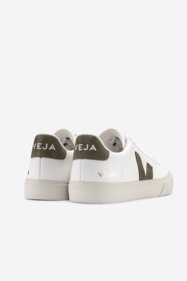 Veja Nachhaltiger Sneaker CAMPO in Weiß/Khaki