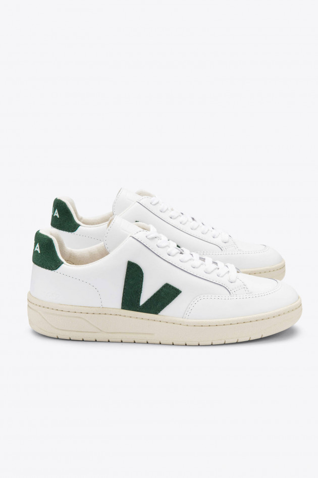 Veja Sneaker V12 in Weiß/Grün