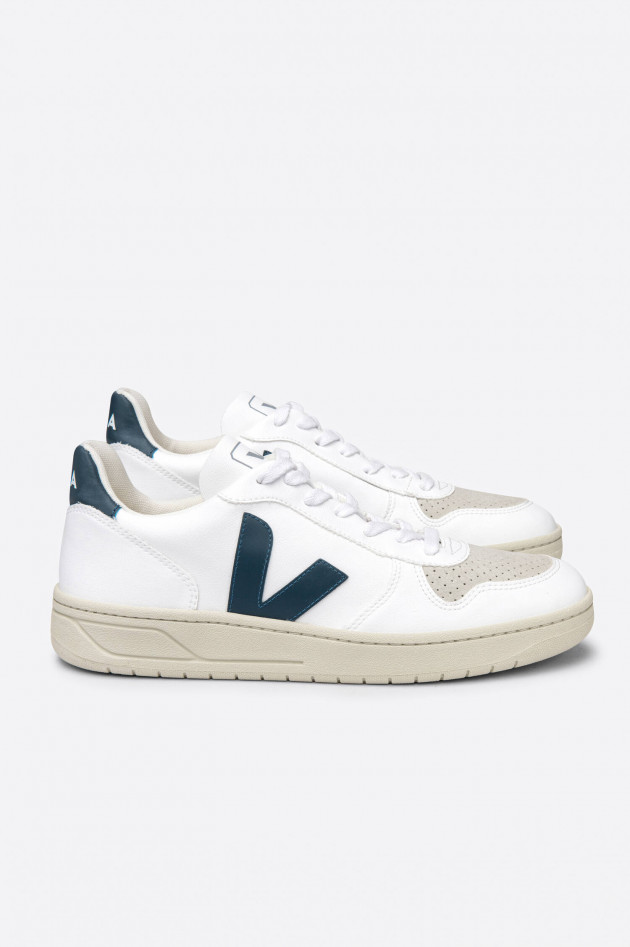 Veja Sneaker V10 in Weiß/Navy