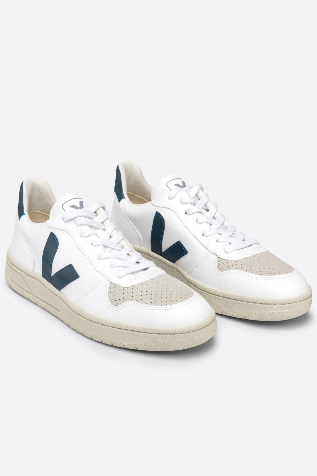 Veja Sneaker V10 in Weiß/Navy