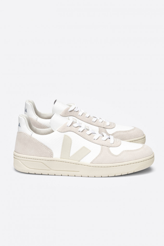 Veja Sneaker V10 in Beige/Weiß